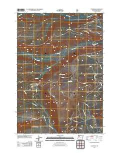 Lionshead Oregon Historical topographic map, 1:24000 scale, 7.5 X 7.5 Minute, Year 2011