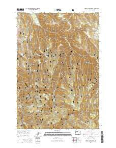 Little Beaver Creek Oregon Current topographic map, 1:24000 scale, 7.5 X 7.5 Minute, Year 2014