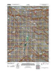 Little Grassy Mountain Oregon Historical topographic map, 1:24000 scale, 7.5 X 7.5 Minute, Year 2011