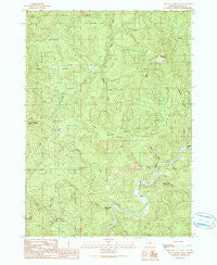 Live Oak Mountain Oregon Historical topographic map, 1:24000 scale, 7.5 X 7.5 Minute, Year 1990