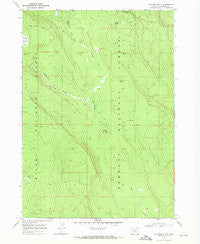 Location Butte Oregon Historical topographic map, 1:24000 scale, 7.5 X 7.5 Minute, Year 1968