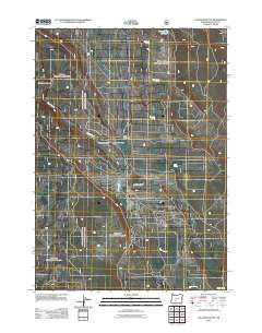 Location Butte Oregon Historical topographic map, 1:24000 scale, 7.5 X 7.5 Minute, Year 2011