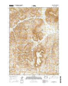 Logan Butte Oregon Current topographic map, 1:24000 scale, 7.5 X 7.5 Minute, Year 2014