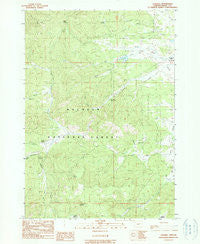 Logdell Oregon Historical topographic map, 1:24000 scale, 7.5 X 7.5 Minute, Year 1990