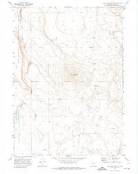 Lone Grave Butte Oregon Historical topographic map, 1:24000 scale, 7.5 X 7.5 Minute, Year 1971