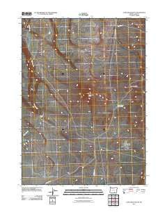 Lone Grave Butte Oregon Historical topographic map, 1:24000 scale, 7.5 X 7.5 Minute, Year 2011