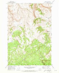 Lonerock Oregon Historical topographic map, 1:24000 scale, 7.5 X 7.5 Minute, Year 1969