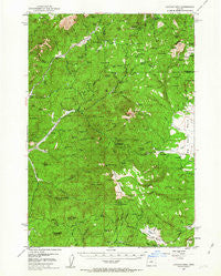 Lookout Mtn Oregon Historical topographic map, 1:62500 scale, 15 X 15 Minute, Year 1951