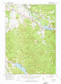 Lowell Oregon Historical topographic map, 1:62500 scale, 15 X 15 Minute, Year 1955