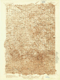 Lowell Oregon Historical topographic map, 1:96000 scale, 30 X 30 Minute, Year 1935