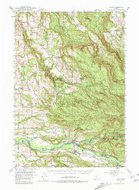 Lyons Oregon Historical topographic map, 1:62500 scale, 15 X 15 Minute, Year 1951