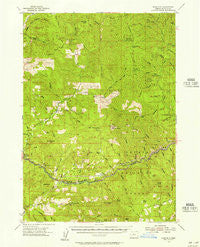Mace Mtn Oregon Historical topographic map, 1:62500 scale, 15 X 15 Minute, Year 1955