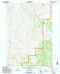 Mackey Butte Oregon Historical topographic map, 1:24000 scale, 7.5 X 7.5 Minute, Year 1992