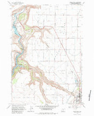 Madras West Oregon Historical topographic map, 1:24000 scale, 7.5 X 7.5 Minute, Year 1963