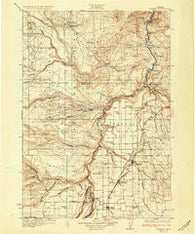 Madras Oregon Historical topographic map, 1:125000 scale, 30 X 30 Minute, Year 1931