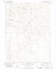 Mahogany Butte Oregon Historical topographic map, 1:24000 scale, 7.5 X 7.5 Minute, Year 1971