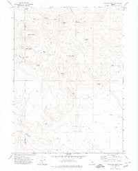 Mahogany Butte Oregon Historical topographic map, 1:24000 scale, 7.5 X 7.5 Minute, Year 1971