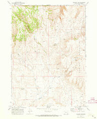 Mahogany Gap Oregon Historical topographic map, 1:24000 scale, 7.5 X 7.5 Minute, Year 1969