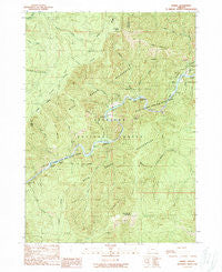 Marial Oregon Historical topographic map, 1:24000 scale, 7.5 X 7.5 Minute, Year 1989