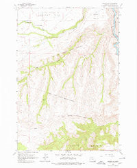 Maupin SW Oregon Historical topographic map, 1:24000 scale, 7.5 X 7.5 Minute, Year 1962