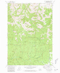 Mc Clellan Mtn Oregon Historical topographic map, 1:24000 scale, 7.5 X 7.5 Minute, Year 1972