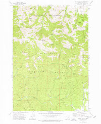 Mc Clellan Mtn Oregon Historical topographic map, 1:24000 scale, 7.5 X 7.5 Minute, Year 1972
