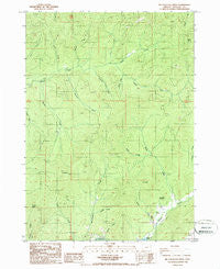 Mc Cullough Creek Oregon Historical topographic map, 1:24000 scale, 7.5 X 7.5 Minute, Year 1986