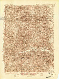 Mc Kenzie Bridge Oregon Historical topographic map, 1:96000 scale, 30 X 30 Minute, Year 1934