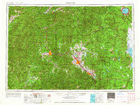 Medford Oregon Historical topographic map, 1:250000 scale, 1 X 2 Degree, Year 1955