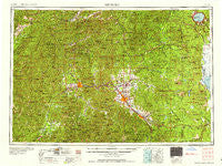 Medford Oregon Historical topographic map, 1:250000 scale, 1 X 2 Degree, Year 1958