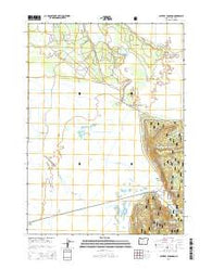 Military Crossing Oregon Current topographic map, 1:24000 scale, 7.5 X 7.5 Minute, Year 2014
