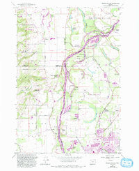 Mission Bottom Oregon Historical topographic map, 1:24000 scale, 7.5 X 7.5 Minute, Year 1957