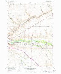 Mission Oregon Historical topographic map, 1:24000 scale, 7.5 X 7.5 Minute, Year 1966