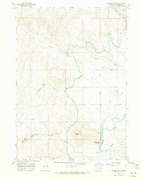 Mitchell Butte Oregon Historical topographic map, 1:24000 scale, 7.5 X 7.5 Minute, Year 1967