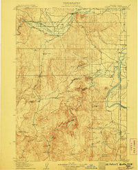 Mitchell Butte Oregon Historical topographic map, 1:125000 scale, 30 X 30 Minute, Year 1906