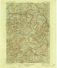 Mitchell Oregon Historical topographic map, 1:125000 scale, 30 X 30 Minute, Year 1926