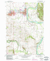 Monmouth Oregon Historical topographic map, 1:24000 scale, 7.5 X 7.5 Minute, Year 1970