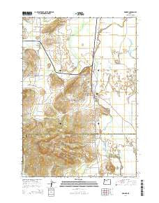 Monroe Oregon Current topographic map, 1:24000 scale, 7.5 X 7.5 Minute, Year 2014