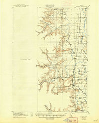 Monroe Oregon Historical topographic map, 1:62500 scale, 15 X 15 Minute, Year 1922