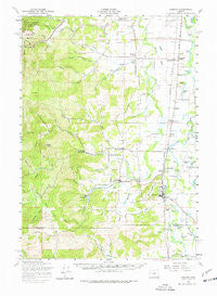 Monroe Oregon Historical topographic map, 1:62500 scale, 15 X 15 Minute, Year 1957