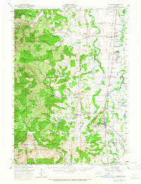 Monroe Oregon Historical topographic map, 1:62500 scale, 15 X 15 Minute, Year 1957
