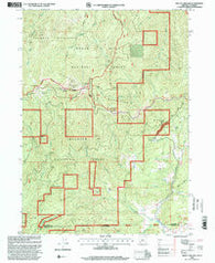 Mount Ashland Oregon Historical topographic map, 1:24000 scale, 7.5 X 7.5 Minute, Year 1998