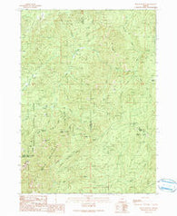 Mount Bolivar Oregon Historical topographic map, 1:24000 scale, 7.5 X 7.5 Minute, Year 1990