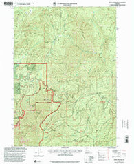 Mount Bolivar Oregon Historical topographic map, 1:24000 scale, 7.5 X 7.5 Minute, Year 1998