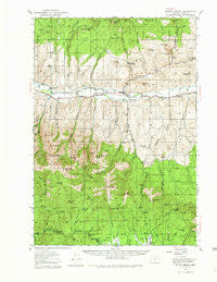 Mount Vernon Oregon Historical topographic map, 1:62500 scale, 15 X 15 Minute, Year 1940