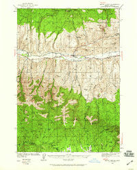 Mount Vernon Oregon Historical topographic map, 1:62500 scale, 15 X 15 Minute, Year 1940