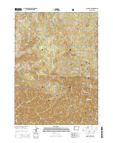 Mount Butler Oregon Current topographic map, 1:24000 scale, 7.5 X 7.5 Minute, Year 2014
