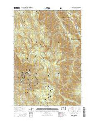 Mount Fanny Oregon Current topographic map, 1:24000 scale, 7.5 X 7.5 Minute, Year 2014