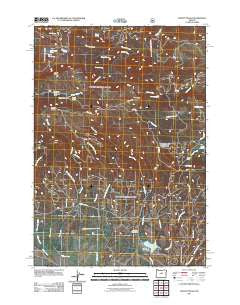 Mount Pisgah Oregon Historical topographic map, 1:24000 scale, 7.5 X 7.5 Minute, Year 2011