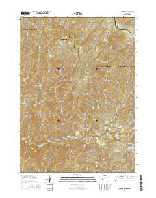 Mount Reuben Oregon Current topographic map, 1:24000 scale, 7.5 X 7.5 Minute, Year 2014